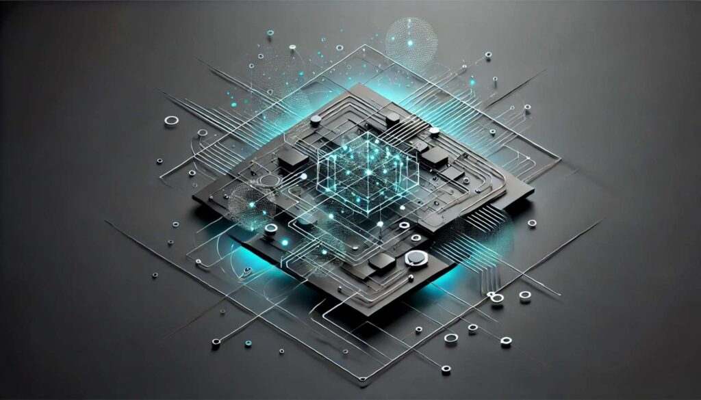 A minimalistic 3D rendered design